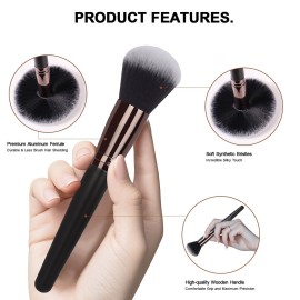 Real Perfection Makeup Brushes 24pcs Makeup Brush Set Premium Synthetic Powder Foundation Contour Blush Concealer Eye Shadow Blending Liner Make Up Brush Kit with Case Real Perfection Makeup Brushes 24pcs Makeup Brush Set Premium Synthetic Powder Foundation Contour Blush Concealer Eye Shadow Blending Liner Make Up Brush Kit with Case