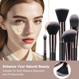 Real Perfection Makeup Brushes 24pcs Makeup Brush Set Premium Synthetic Powder Foundation Contour Blush Concealer Eye Shadow Blending Liner Make Up Brush Kit with Case Real Perfection Makeup Brushes 24pcs Makeup Brush Set Premium Synthetic Powder Foundation Contour Blush Concealer Eye Shadow Blending Liner Make Up Brush Kit with Case