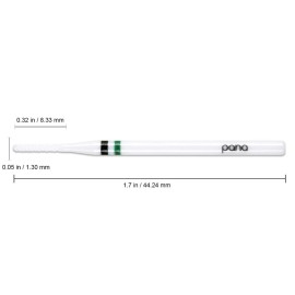 Pana Professional - White Ceramic Round Bit 3/32 Shank Size - Nail Drill Bit for Dremel Machine