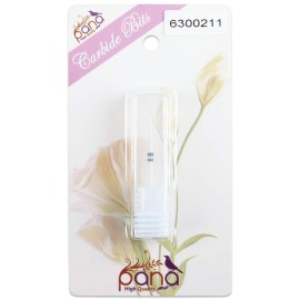 Pana Professional - White Ceramic Round Bit 3/32 Shank Size - Nail Drill Bit for Dremel Machine