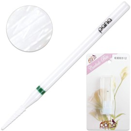 Pana Professional - White Ceramic Sharp Point Bit 3/32 Shank Size - Nail Drill Bit for Dremel Machine