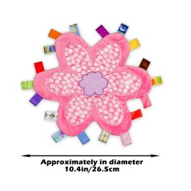 Inchant Taggy Soothing Security Blanket Plum Blossom Baby Velvet Comforter - Pink