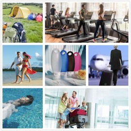 SANTREST Gym Refillable Bottles Leak Proof Camping Travel Containers with Shower Lanyard,3.3oz TSA Approved Squeezable Silicone Travel Tube Set for Gym Shampoo Lotion Soap SANTREST Gym Refillable Bottles Leak Proof Camping Travel Containers with Shower Lanyard,3.3oz TSA Approved Squeezable Silicone Travel Tube Set for Gym Shampoo Lotion Soap