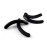 10PCS Black 0.98 Silicone Elastic Replacement Cushion Eyelash Clip Curler Rubber Refills Mat Silicone Pad Makeup Tool Fit Most Eyelash Curler
