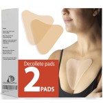DoSensePro Silicone Chest Wrinkle Pads Reusable - Pack of 2 Silicone Patches for Wrinkles from side sleeping - Prevent Cleavage and Chest Wrinkles - Decollete Anti-Wrinkle Chest Pads