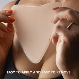 DoSensePro Silicone Chest Wrinkle Pads Reusable - Pack of 2 Silicone Patches for Wrinkles from side sleeping - Prevent Cleavage and Chest Wrinkles - Decollete Anti-Wrinkle Chest Pads DoSensePro Silicone Chest Wrinkle Pads Reusable - Pack of 2 Silicone Patches for Wrinkles from side sleeping - Prevent Cleavage and Chest Wrinkles - Decollete Anti-Wrinkle Chest Pads