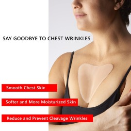 DoSensePro Silicone Chest Wrinkle Pads Reusable - Pack of 2 Silicone Patches for Wrinkles from side sleeping - Prevent Cleavage and Chest Wrinkles - Decollete Anti-Wrinkle Chest Pads DoSensePro Silicone Chest Wrinkle Pads Reusable - Pack of 2 Silicone Patches for Wrinkles from side sleeping - Prevent Cleavage and Chest Wrinkles - Decollete Anti-Wrinkle Chest Pads