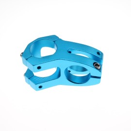 31.8 Stem 45mm Bike Stem Wake Mountain Bike Stem Short Handlebar Stem for Most Bicycle, Road Bike, MTB, BMX, Fixie Gear, Cycling (Aluminum Alloy, Black Blue Gold Red) (Blue)