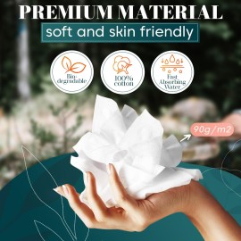 100Pcs Compressed Towel Tablets - Disposable Compressed Towels for Travel - Soft, Durable and Sterile Disposable Face Towel Pack for Home & Outdoor, Camping Towels to clean Face and Body