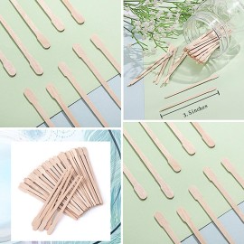 Whaline Wax Spatulas 400 Packs Small Wooden Waxing Applicator Sticks Face & Eyebrows Hair Removal Sticks Whaline Wax Spatulas 400 Packs Small Wooden Waxing Applicator Sticks Face & Eyebrows Hair Removal Sticks