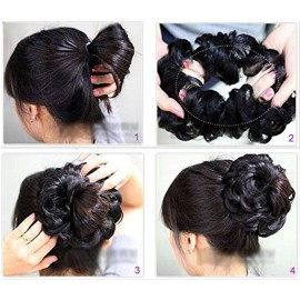 FUT Scrunchy Scrunchie Updo Hairpiece Messy Hair Bun Extensions Chignon Hair Piece