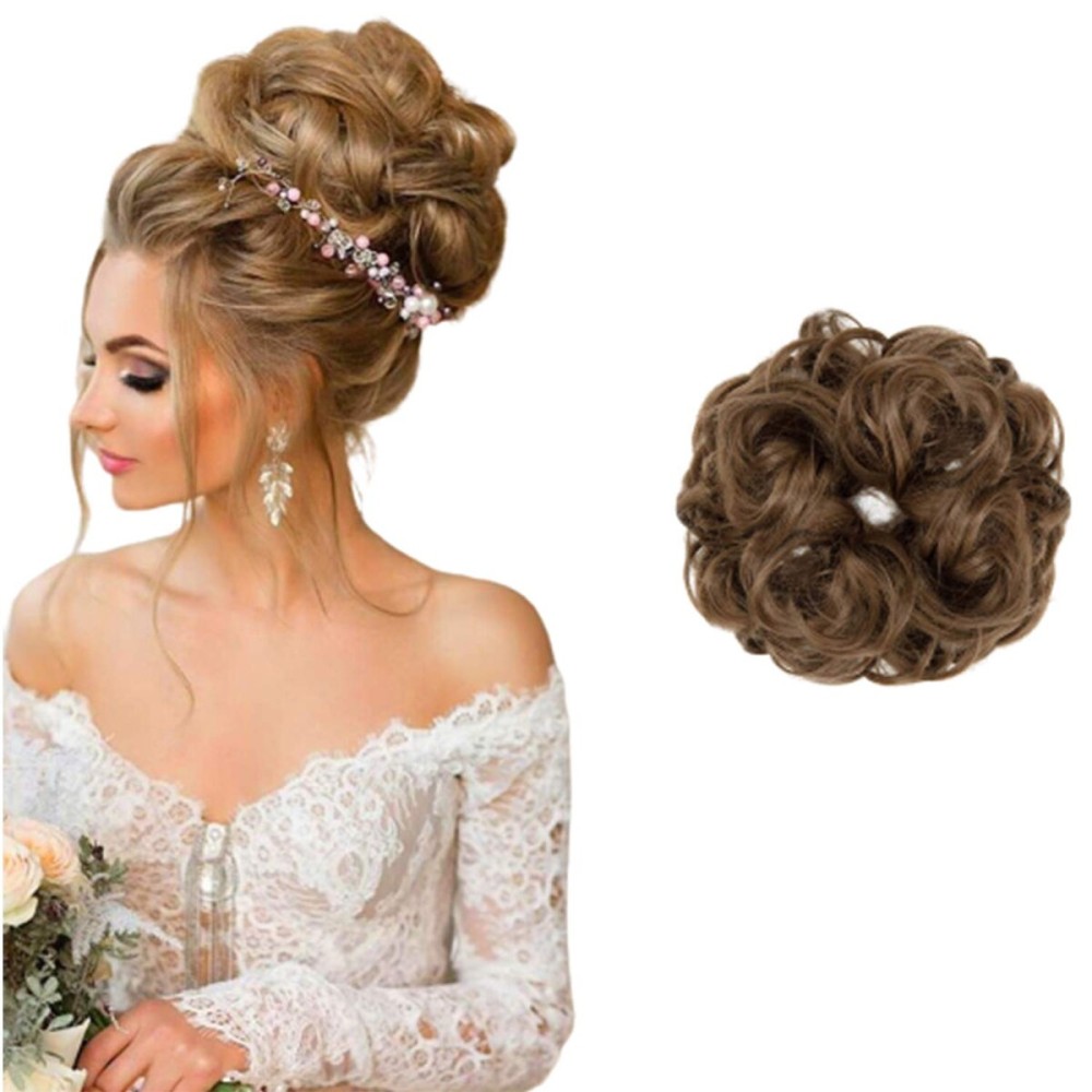 FUT Scrunchy Scrunchie Updo Hairpiece Messy Hair Bun Extensions Chignon Hair Piece