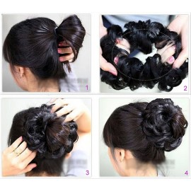 FUT Scrunchy Scrunchie Updo Hairpiece Messy Hair Bun Extensions Chignon Hair Piece