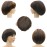 NEWPECK Afro Girls Cosplay Mushroom Wig Short Haircut With Bangs Bob Wig For Black Women (Brown)