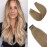 Tape in Blonde Hair Extensions Human Hair 50grams 20pcs Seamless Skin Weft Tape in Extensions 27 Strawberry Blonde Straight Real Hair Pieces 20 Inch