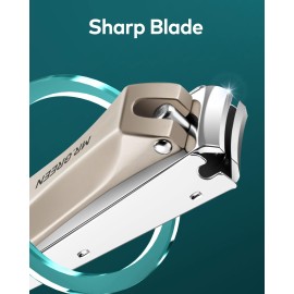 Nail Clippers with Catcher, Professional Stainless Steel Fingernail and Toenail Clipper Cutter, Trimmer Set for Men and Women(Small)