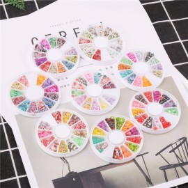 DECORA 8 Cases of Fruit Cake Flower Animal Slices Perfect for Sticking to Slime, DIY Crafts, Nail Art and Decoration