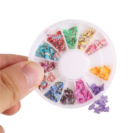 DECORA 8 Cases of Fruit Cake Flower Animal Slices Perfect for Sticking to Slime, DIY Crafts, Nail Art and Decoration