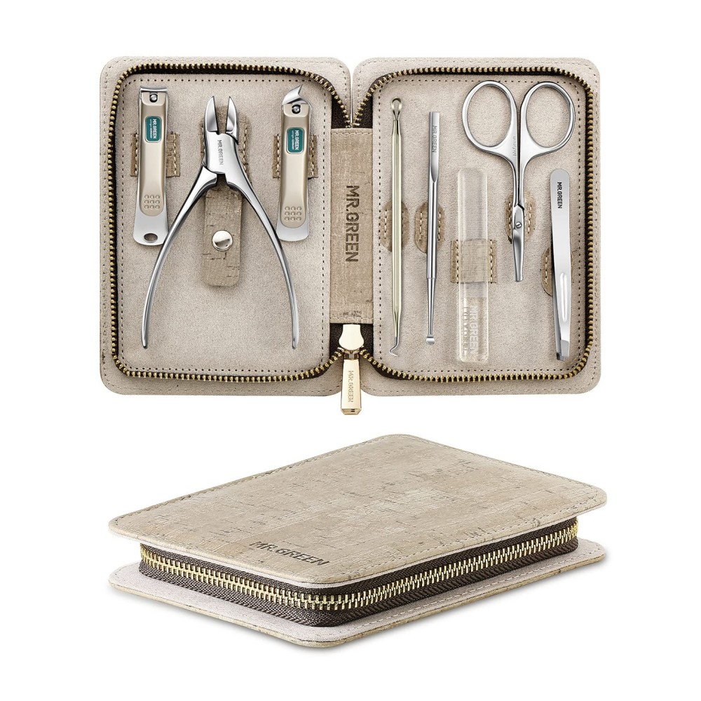 Manicure Set 8 in 1,Professional Pedicure kit,Stainless Steel Manicure Kit,Portable Travel Grooming Kit Nail Care Tools,Nail Clippers Pedicure Tools with Leather Travel Case (brown) Manicure Set 8 in 1,Professional Pedicure kit,Stainless Steel Manicure Kit,Portable Travel Grooming Kit Nail Care Tools,Nail Clippers Pedicure Tools with Leather Travel Case (brown)