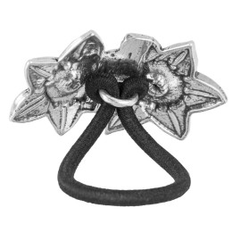 Ponytail Holder, Hair Accessory, Women\'s Hair Tie, Daffodil Design, Handcrafted in the USA by Oberon Design