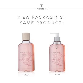 Thymes Body Wash with Pump - Liquid Soap for Bath and Shower - Body Soap - Skin Care - Scented Soap with Notes of Rose, Peony, Jasmine, Clementine, Black Currant, & Vanilla (Kimono Rose, 9.25 fl oz)