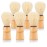 JUVITUS Shaving Brush - Boar Bristles & Wooden Handle - 6 Pack