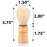 JUVITUS Shaving Brush - Boar Bristles & Wooden Handle - 6 Pack