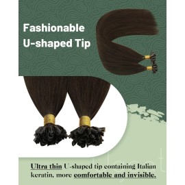 Ugeat Brown Utip Hair Extensions Human Hair Waist Length 24 Inch K Tip Extensions Chocolate Brown Hot Fusion Extentions Long Straight to Add Length for Travel 50G 50s Ugeat Brown Utip Hair Extensions Human Hair Waist Length 24 Inch K Tip Extensions Chocolate Brown Hot Fusion Extentions Long Straight to Add Length for Travel 50G 50s