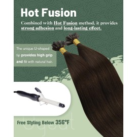 Ugeat Brown Utip Hair Extensions Human Hair Waist Length 24 Inch K Tip Extensions Chocolate Brown Hot Fusion Extentions Long Straight to Add Length for Travel 50G 50s Ugeat Brown Utip Hair Extensions Human Hair Waist Length 24 Inch K Tip Extensions Chocolate Brown Hot Fusion Extentions Long Straight to Add Length for Travel 50G 50s