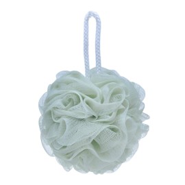 LissomPlume Mesh Pouf Bath Sponge Exfoliating Shower Ball Pom Cleaning Accessory Green