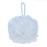 LISSOMPLUME Mesh Pouf Bath Sponge Exfoliating Shower Ball Pom Cleaning Accessory White Color