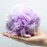 LISSOMPLUME Bath Shower Sponge Loofah Mesh Pouf Brush Ball Exfoliating Accessory Purple Color