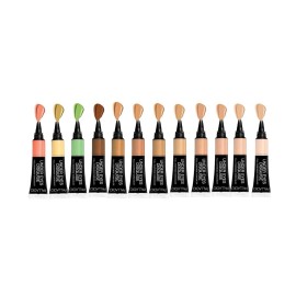 Palladio Full Coverage Concealer, Under Eyes Disguise, Creamy Face and Eye Concealer, Evens Skin Tone, Conceals Blemishes, Dark Circles and Fine Lines, Use with Concealer Brush, Macchiato