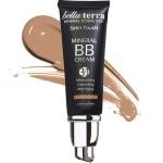 Bellaterra Cosmetics Mineral BB Cream - Tinted Moisturizer & Foundation, Hypoallergenic, Buildable Coverage, Oil-Free, Non-Comedogenic, Vegan, 1.69oz, Medium Tan 105