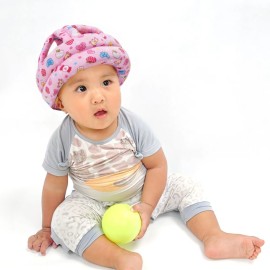 FLYPARTY Adjustable Infant Baby Toddler Protective Hat Helmet Safety Cap (Red Sweets)