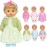 Pack of 6 Alive Lovely Baby Dress Clothes Accessories Gown Outfits Fits for 12inch Doll Bitty Baby Doll