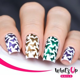 Whats Up Nails - Nail Vinyl Stencils Variety Pack 4pcs (Anchor, Palm, Hibiscus, Butterflies) for Nail Art Design Whats Up Nails - Nail Vinyl Stencils Variety Pack 4pcs (Anchor, Palm, Hibiscus, Butterflies) for Nail Art Design