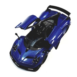 KiNSMART 2016 Pagani Huayra BC Blue 5 1:38 Scale Die Cast Metal Model Toy Car w/Pullback Action
