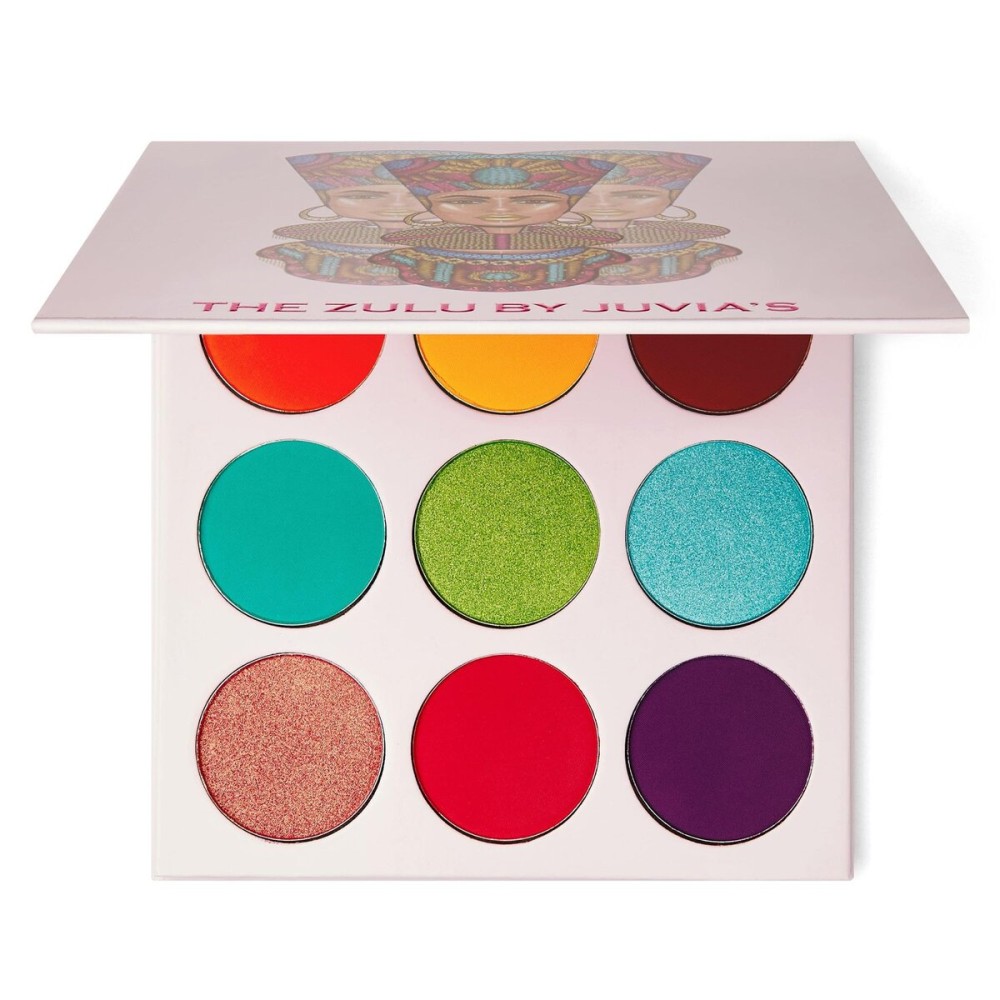 Juvia\'s Place Palette The Zulu - Turquoise, Red, Purple, Shades of 9, Colorful, Vivid, Vibrant Palette, Pigmented Makeup Palette Color & Shine Juvia\'s Place Palette The Zulu - Turquoise, Red, Purple, Shades of 9, Colorful, Vivid, Vibrant Palette, Pigmented Makeup Palette Color & Shine
