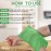 Modu 5 Pcs Korean Exfoliating Mitt Bath Washcloth 9.1 X 6 in-Asian Italy Towel (Large 5 Pcs Green)