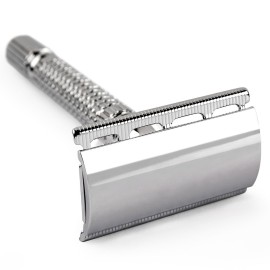 Qshave - Men or Women Short Handle Classic Double Edge Lighter Travel Safety Shaving Razor, 1 Pc Qshave - Men or Women Short Handle Classic Double Edge Lighter Travel Safety Shaving Razor, 1 Pc