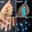 MEILINDS Night Fluorescence Pigment Ultrafine Glitter Glow Powder Nail Art Dust Glow in The Dark Powder Luminous Decor Tip Beauty Tool 12 Colors