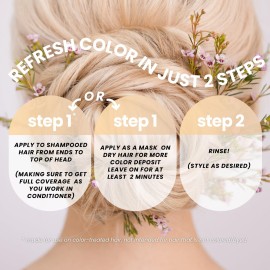 Pure Blends Lemon Moisturizing Color Depositing Conditioner, 8.5 Fl Oz - Infused with Coconut Oil, Keratin & Collagen, Prevents Color Fade, Extends Color Service on Color Treated Hair Pure Blends Lemon Moisturizing Color Depositing Conditioner, 8.5 Fl Oz - Infused with Coconut Oil, Keratin & Collagen, Prevents Color Fade, Extends Color Service on Color Treated Hair