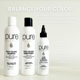 Pure Blends Lemon Moisturizing Color Depositing Conditioner, 8.5 Fl Oz - Infused with Coconut Oil, Keratin & Collagen, Prevents Color Fade, Extends Color Service on Color Treated Hair Pure Blends Lemon Moisturizing Color Depositing Conditioner, 8.5 Fl Oz - Infused with Coconut Oil, Keratin & Collagen, Prevents Color Fade, Extends Color Service on Color Treated Hair