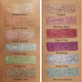 GLITTIES - Blushing Bride - Cosmetic Extra Fine (.006) Mixed Glitter Powder - Make Up, Body, Face, Hair, Lips, Nails - (10 Gram Jar) GLITTIES - Blushing Bride - Cosmetic Extra Fine (.006) Mixed Glitter Powder - Make Up, Body, Face, Hair, Lips, Nails - (10 Gram Jar)