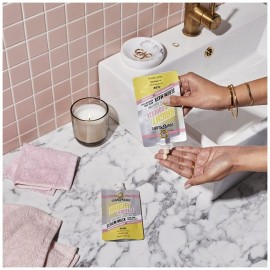 Soap & Glory Bright & Beautiful Brightening Sheet Face Mask - Vitamin C + White Flower Exfoliating Sheet Mask - Brilliance Boosting Face Mask for Dull Skin (29g)