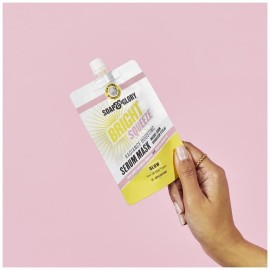 Soap & Glory Bright & Beautiful Brightening Sheet Face Mask - Vitamin C + White Flower Exfoliating Sheet Mask - Brilliance Boosting Face Mask for Dull Skin (29g)