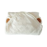 Hooded Baby Towel - 100% Rayon Made from Bamboo, Soft Bath Towel with Bear Ears for Babie, Toddler, Infant - Ultra Absorbent - Brown, Large