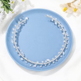 Yean Crystal Bride Wedding Hair Vine Silver Rhinestone Wedding Hair Accessories Bridal Hair Piece for Women and Girls Yean Crystal Bride Wedding Hair Vine Silver Rhinestone Wedding Hair Accessories Bridal Hair Piece for Women and Girls