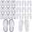 Yeios 20 Pairs Disposable Slippers for Guests Hotel Slippers Spa Slippers Non-slip Washable House Slipper Bulk for Adult for Men and Women White